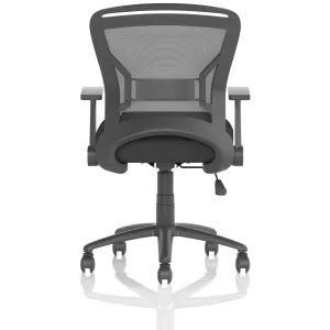 Zeus Medium Mesh Back Task Operator Office Chair with Folding Arms