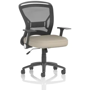 Zeus Medium Mesh Back Task Operator Office Chair with Folding Arms