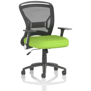 Zeus Medium Mesh Back Task Operator Office Chair with Folding Arms