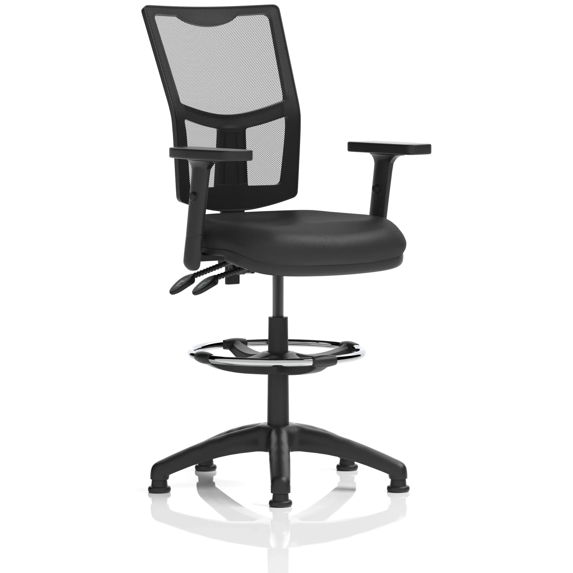Eclipse Plus Medium Mesh Back Draughtsman Chair with Waterfall Seat
