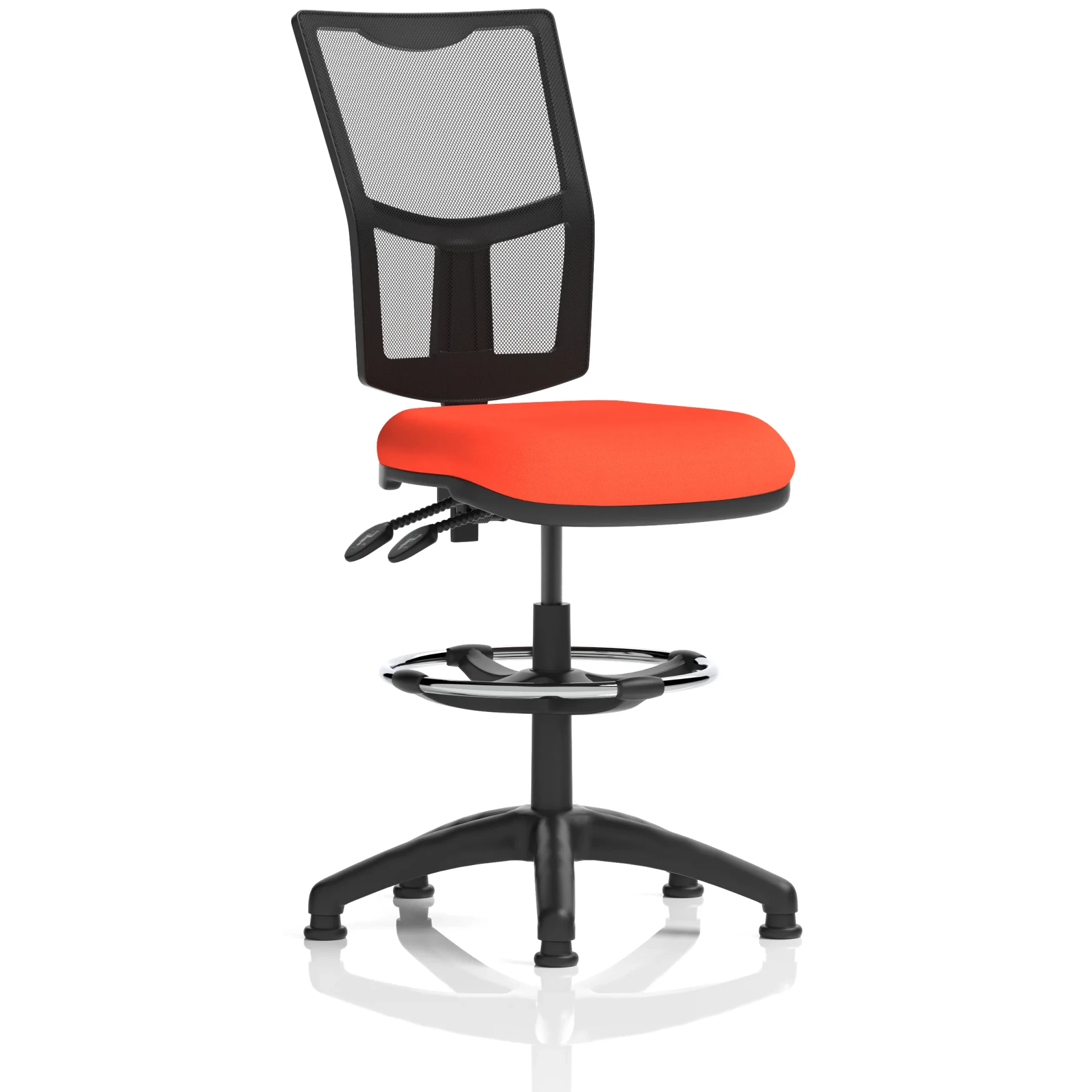 Eclipse Plus Medium Mesh Back Draughtsman Chair with Waterfall Seat