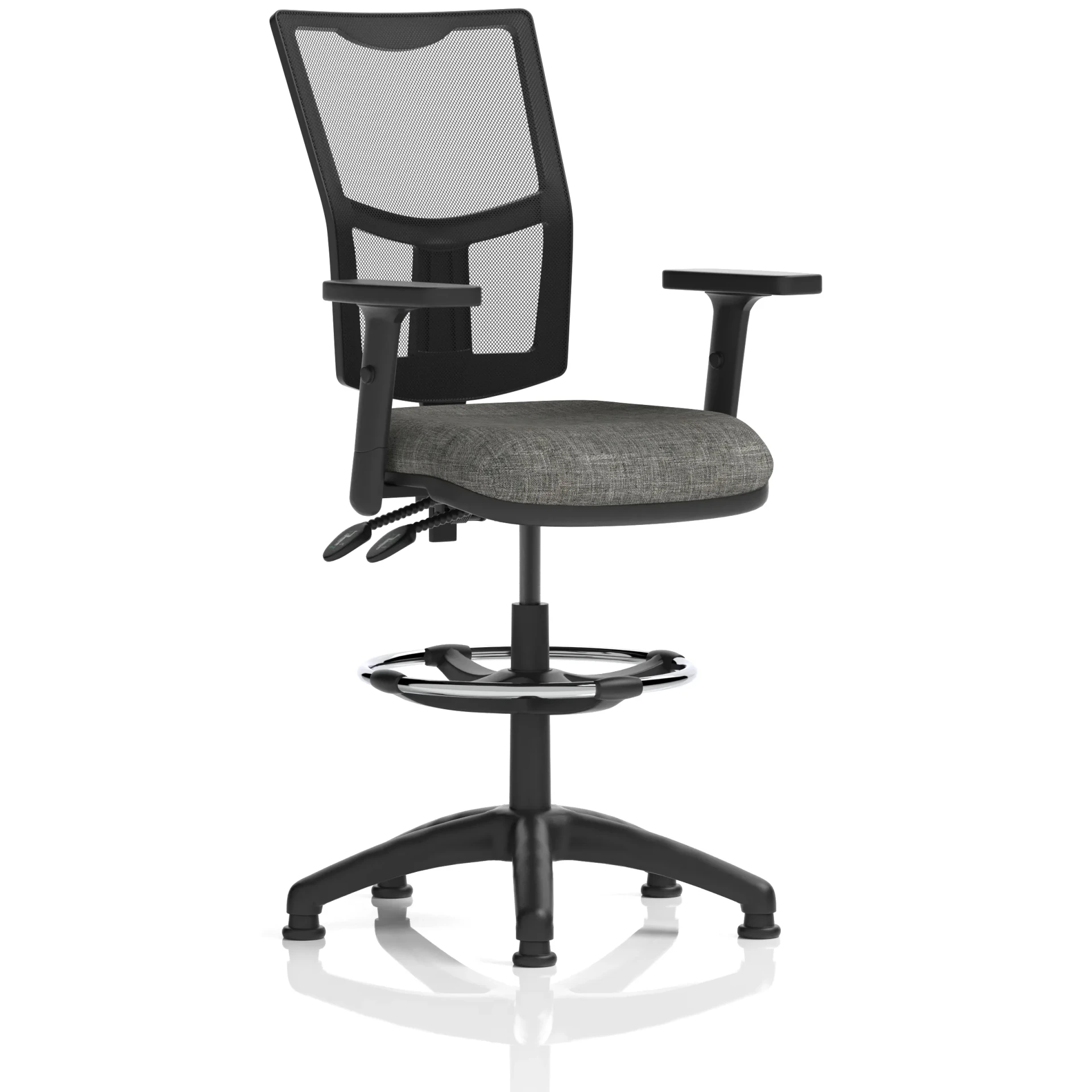Eclipse Plus Medium Mesh Back Draughtsman Chair with Waterfall Seat