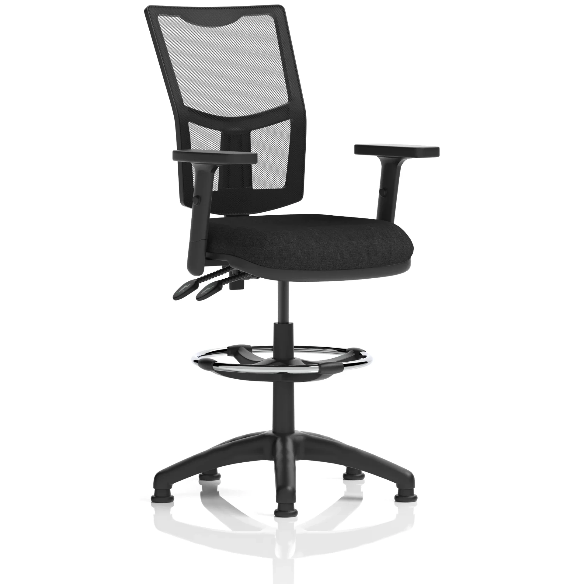 Eclipse Plus Medium Mesh Back Draughtsman Chair with Waterfall Seat