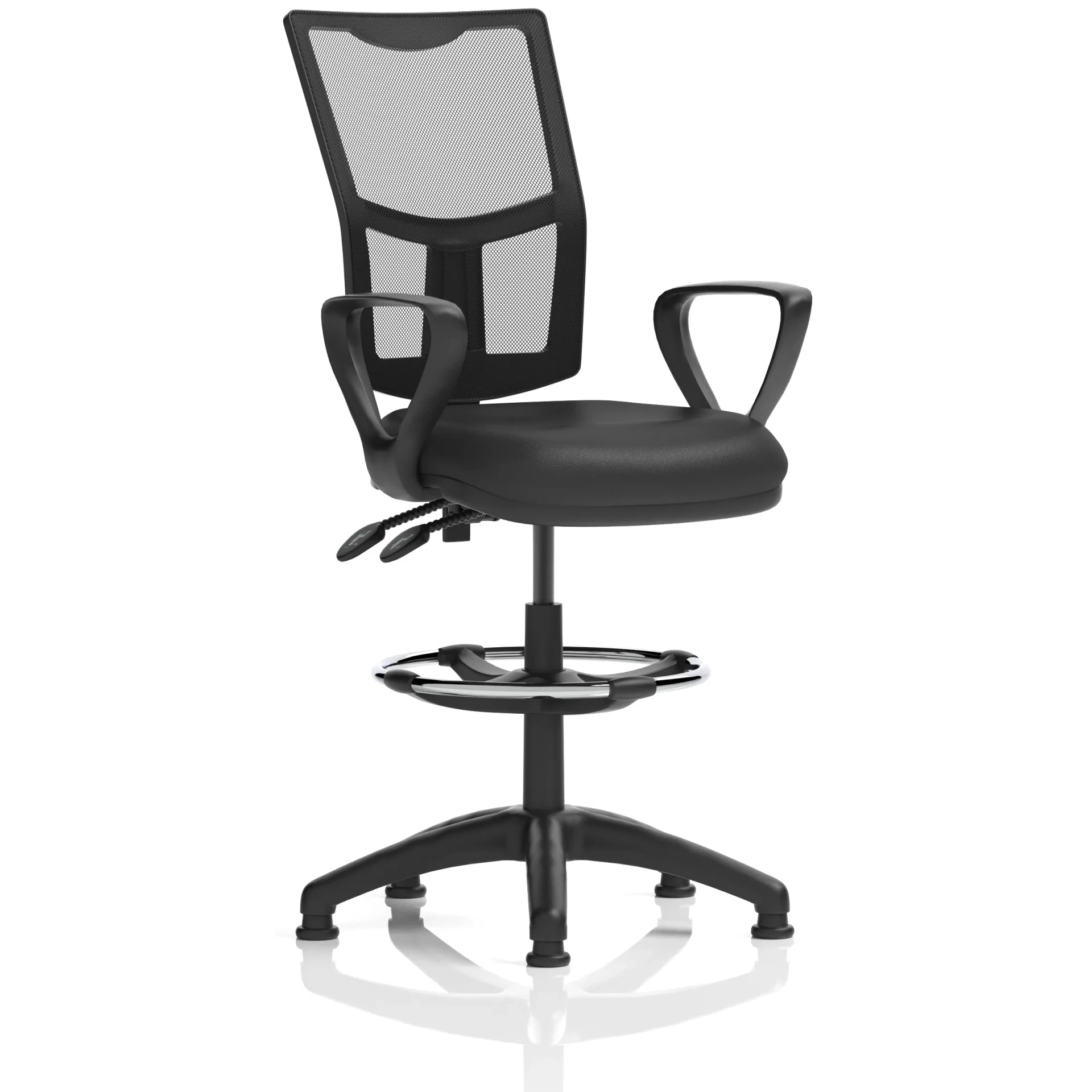 Eclipse Plus Medium Mesh Back Draughtsman Chair with Waterfall Seat