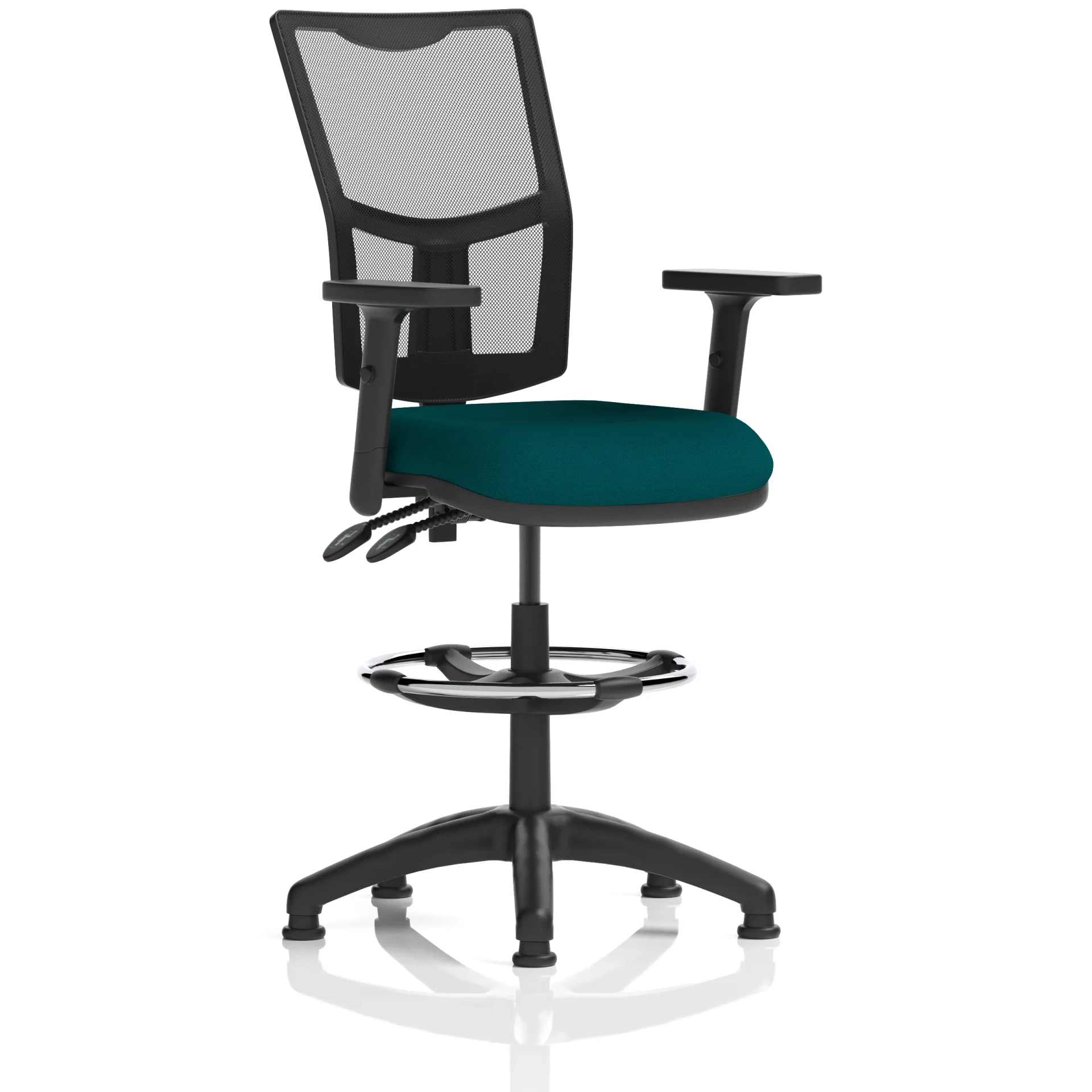 Eclipse Plus Medium Mesh Back Draughtsman Chair with Waterfall Seat