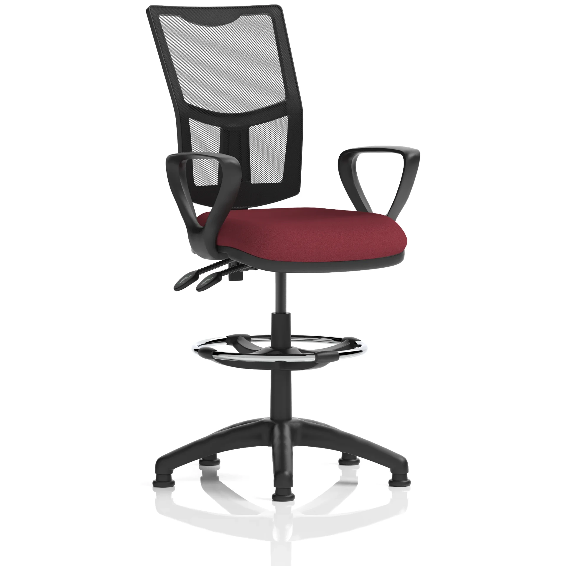 Eclipse Plus Medium Mesh Back Draughtsman Chair with Waterfall Seat