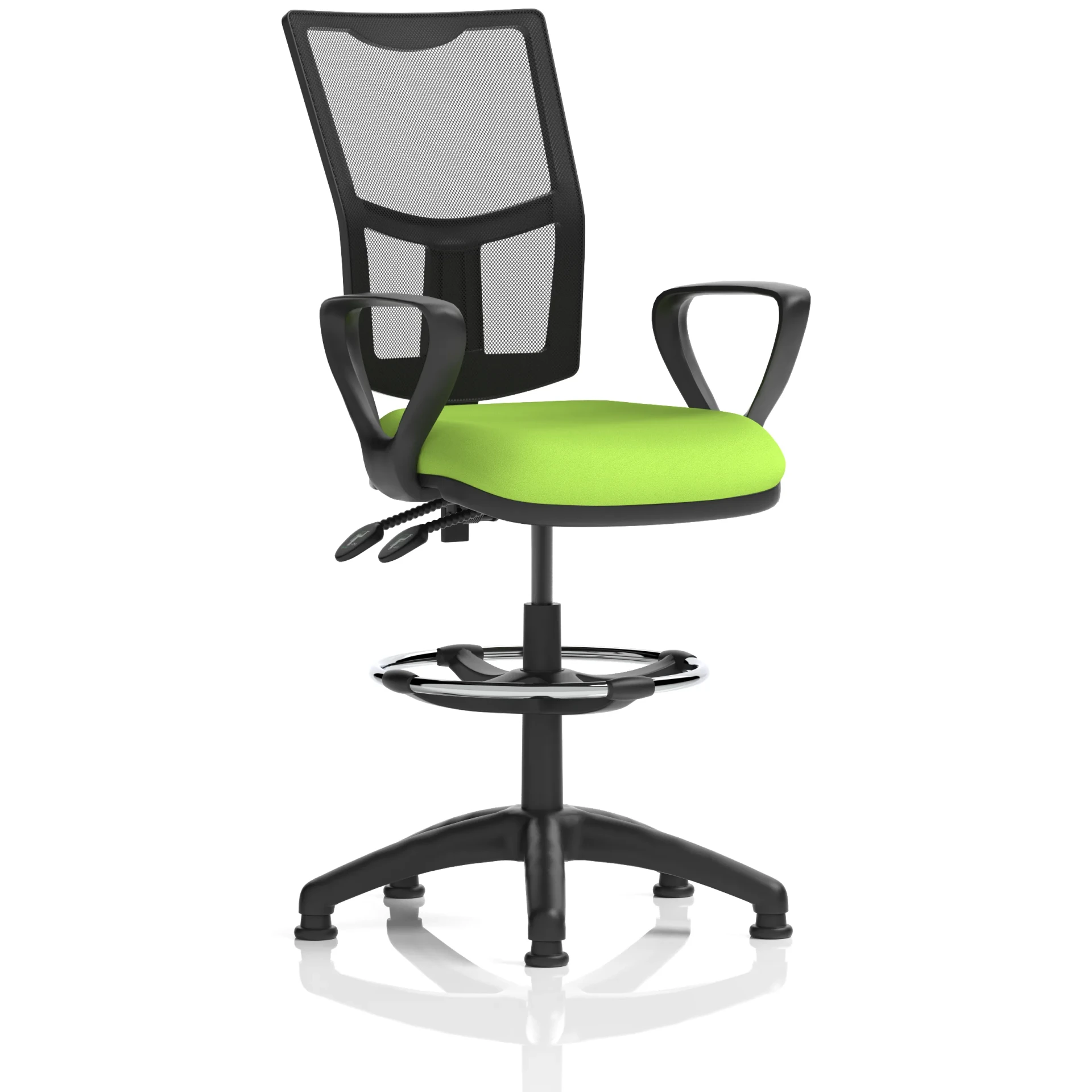 Eclipse Plus Medium Mesh Back Draughtsman Chair with Waterfall Seat