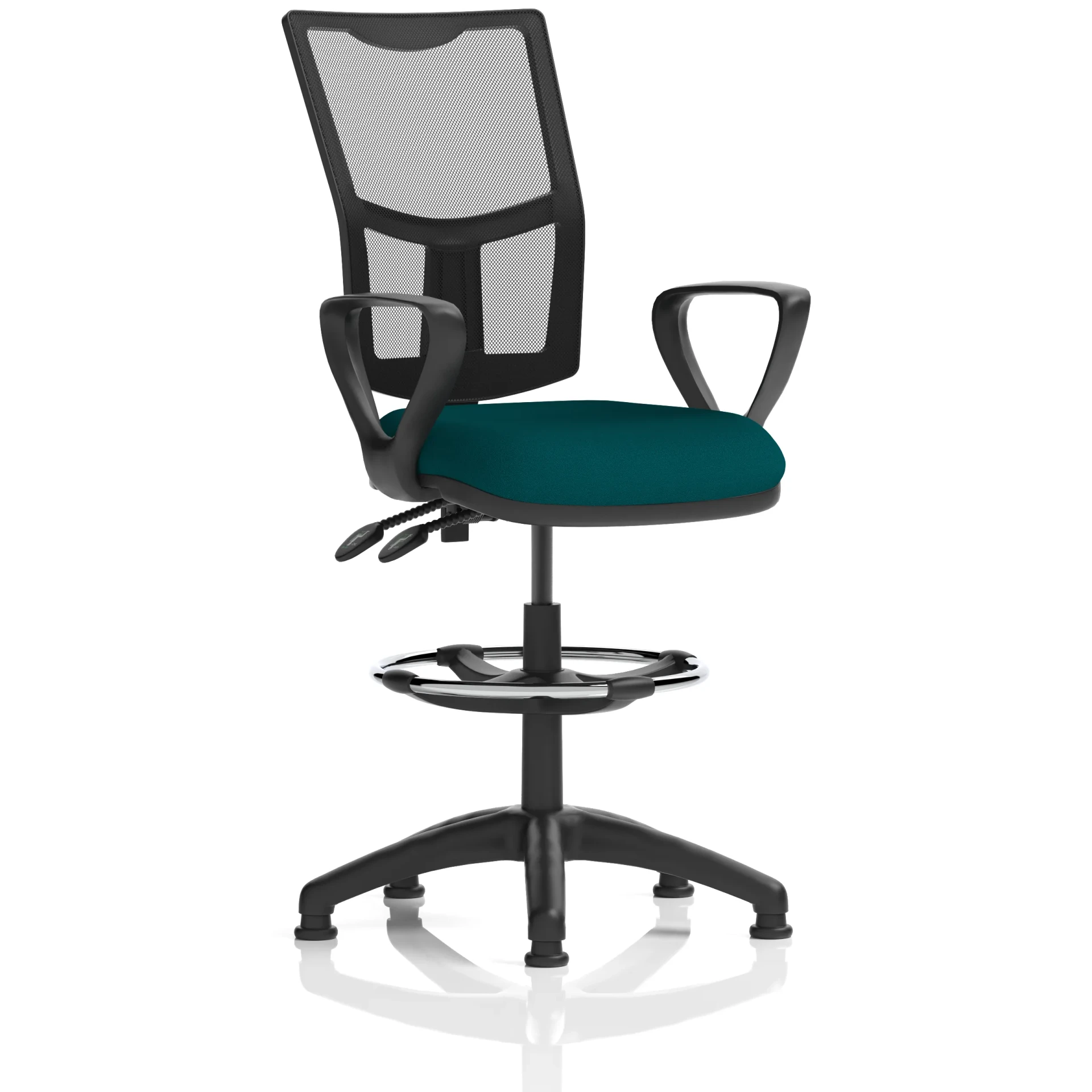 Eclipse Plus Medium Mesh Back Draughtsman Chair with Waterfall Seat