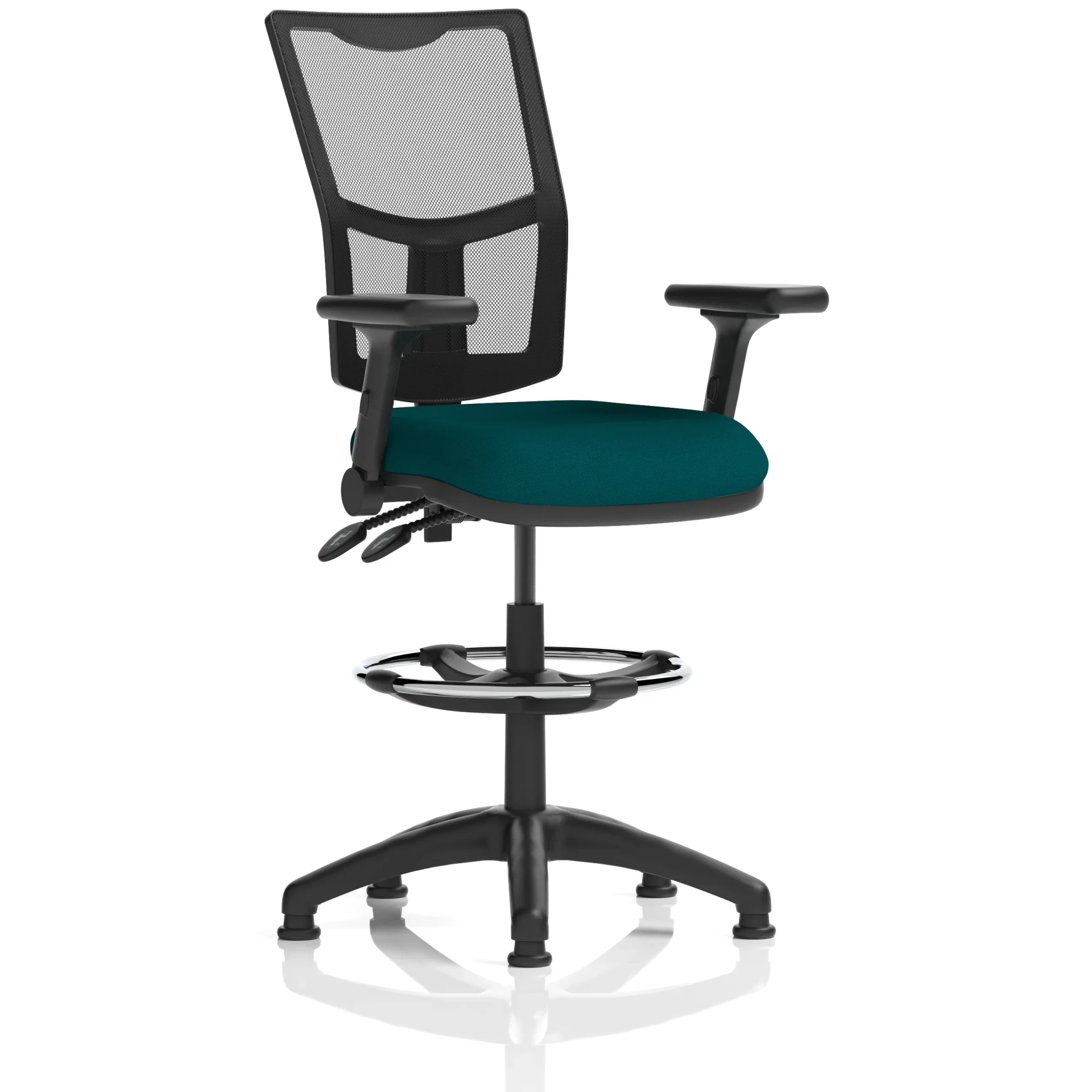 Eclipse Plus Medium Mesh Back Draughtsman Chair with Waterfall Seat