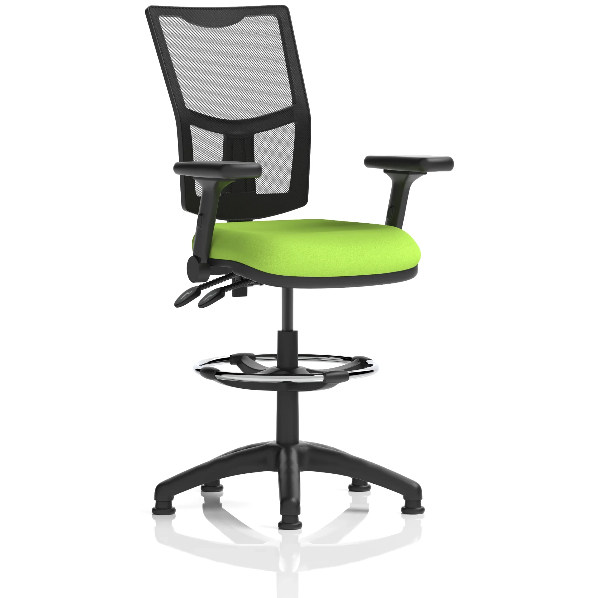 Eclipse Plus Medium Mesh Back Draughtsman Chair with Waterfall Seat
