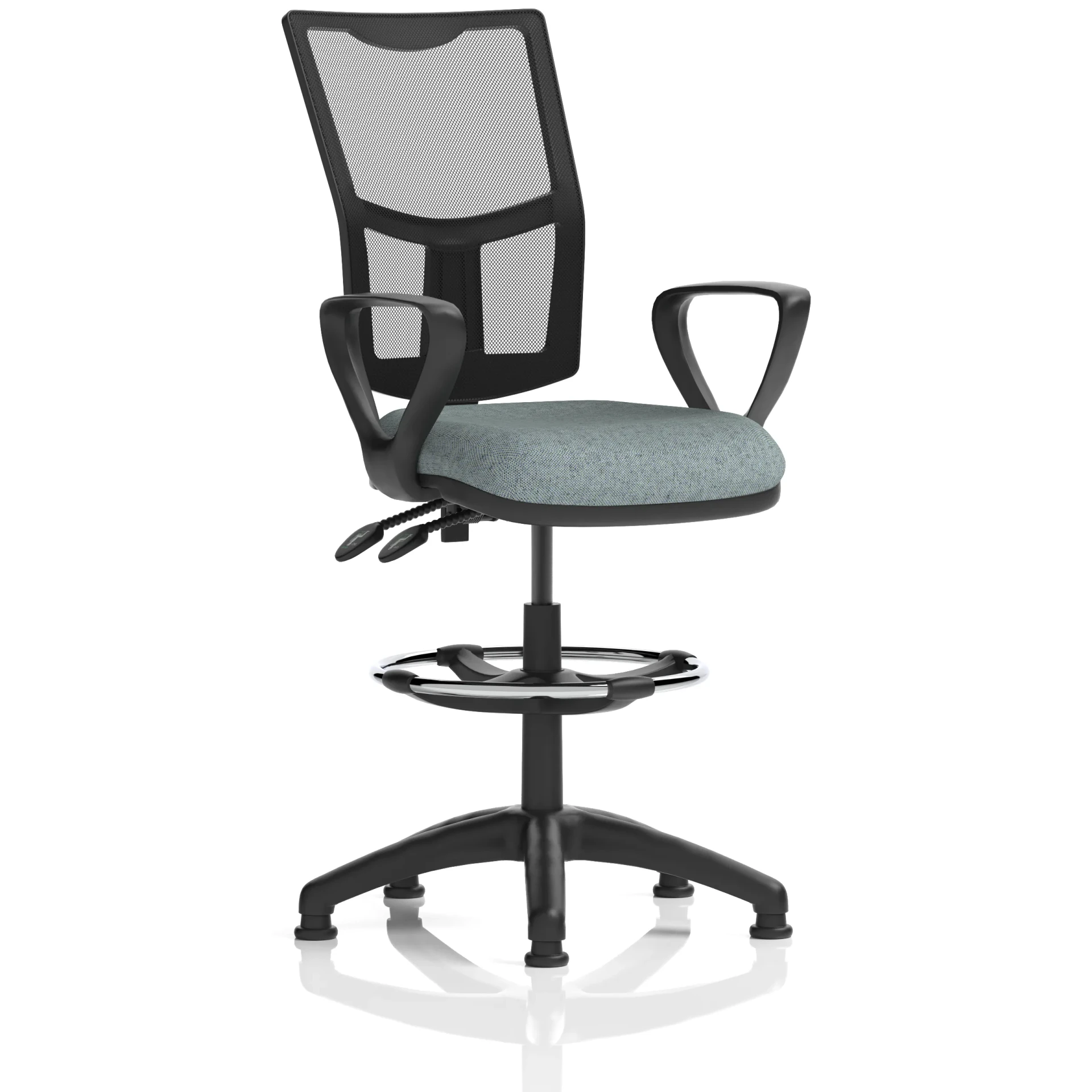Eclipse Plus Medium Mesh Back Draughtsman Chair with Waterfall Seat