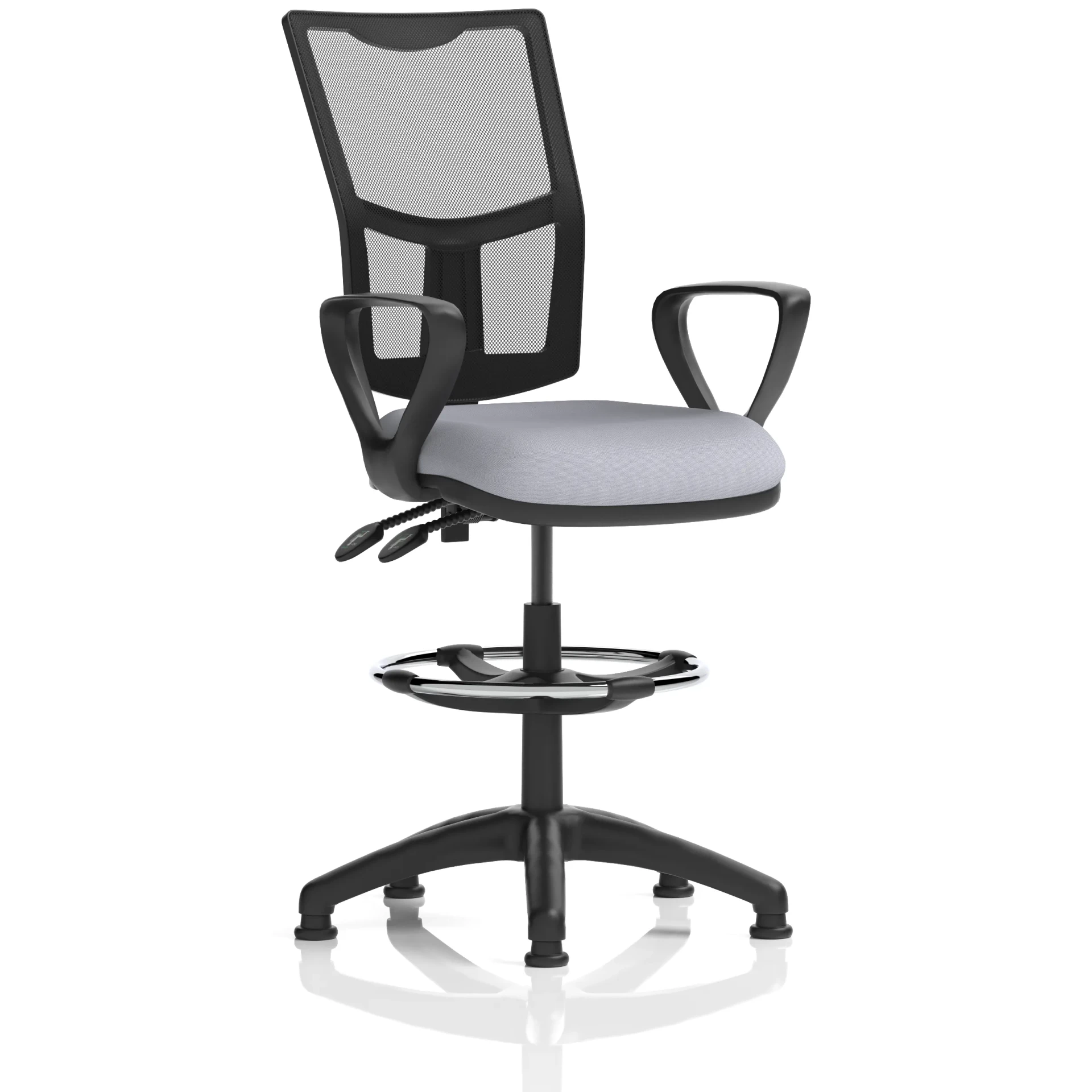 Eclipse Plus Medium Mesh Back Draughtsman Chair with Waterfall Seat