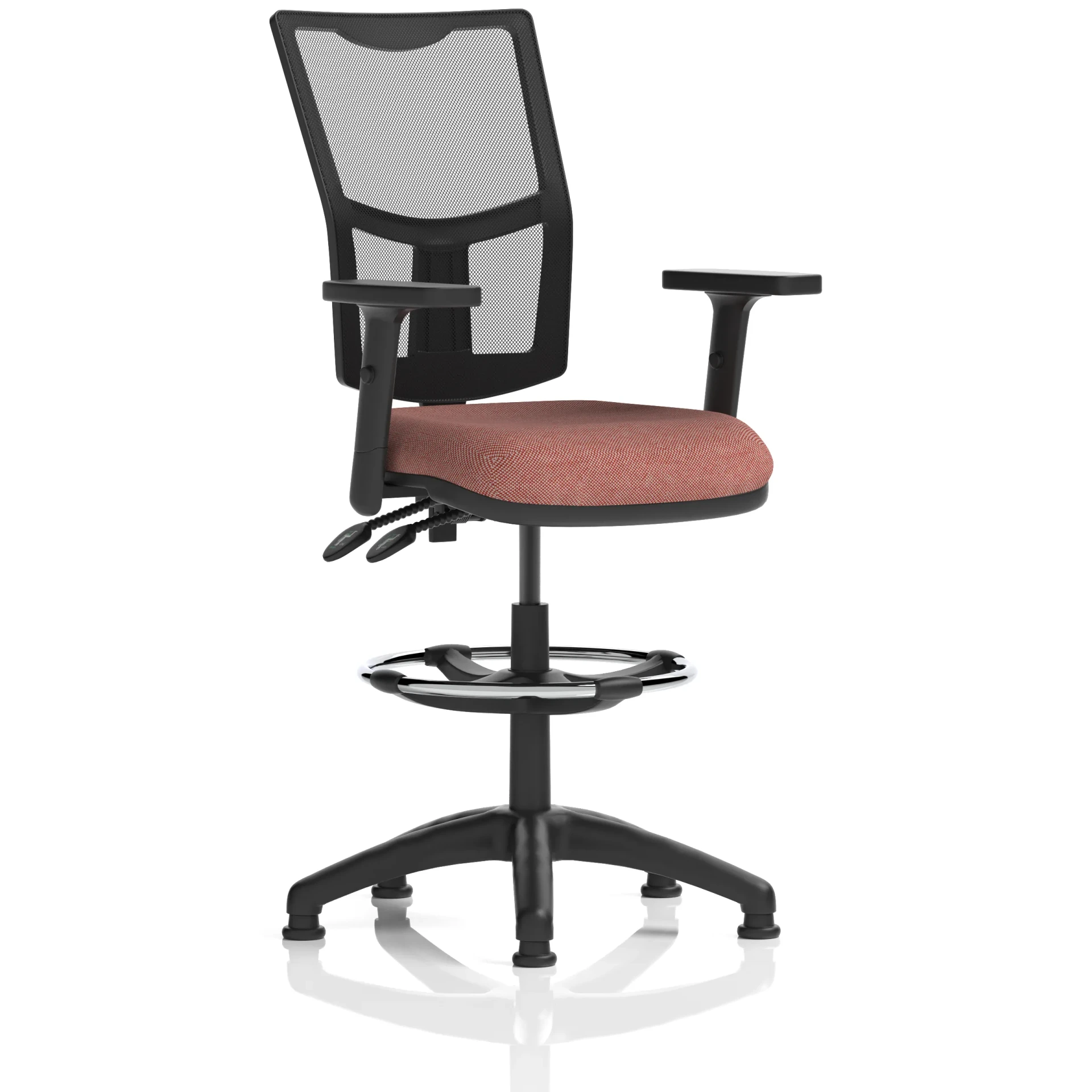 Eclipse Plus Medium Mesh Back Draughtsman Chair with Waterfall Seat