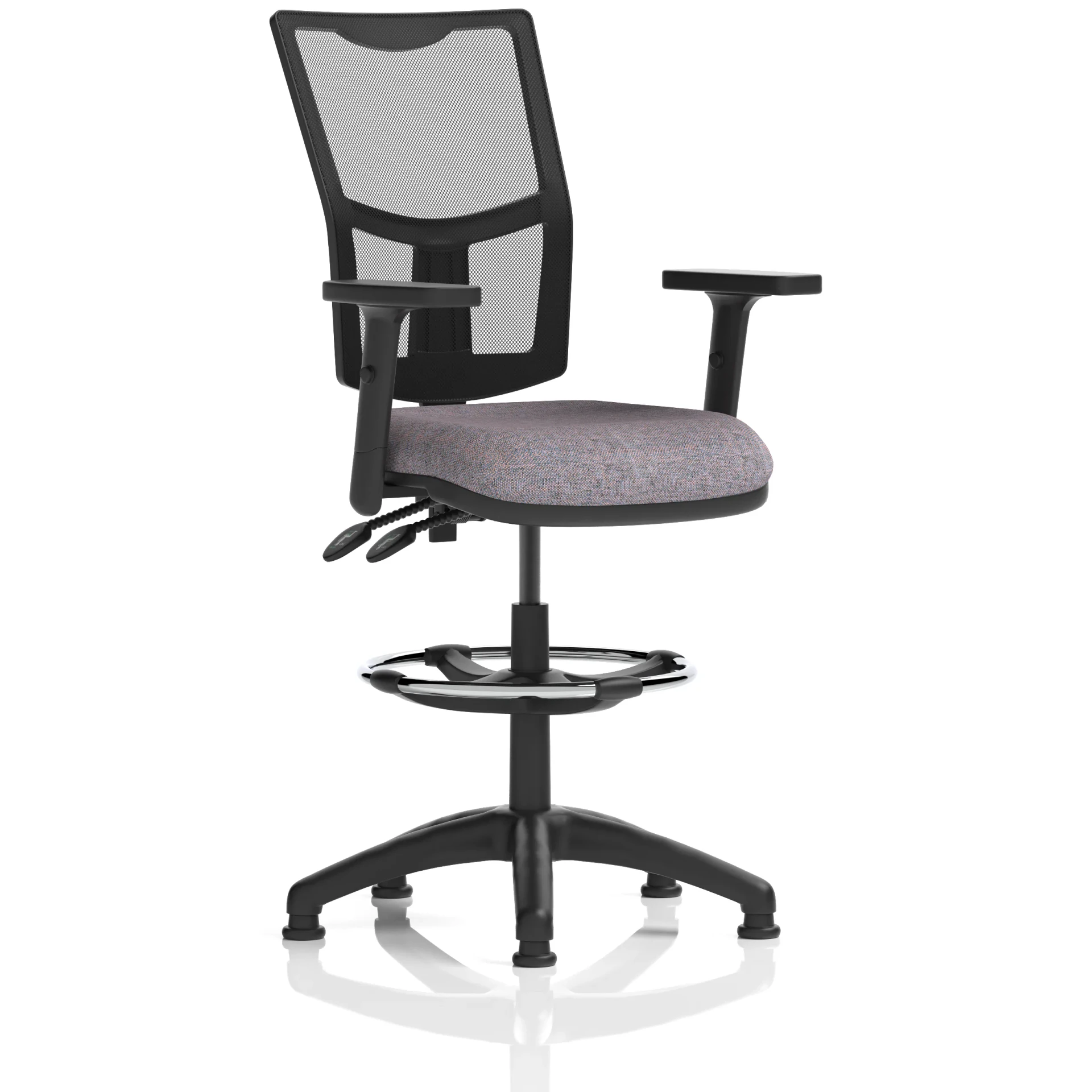 Eclipse Plus Medium Mesh Back Draughtsman Chair with Waterfall Seat