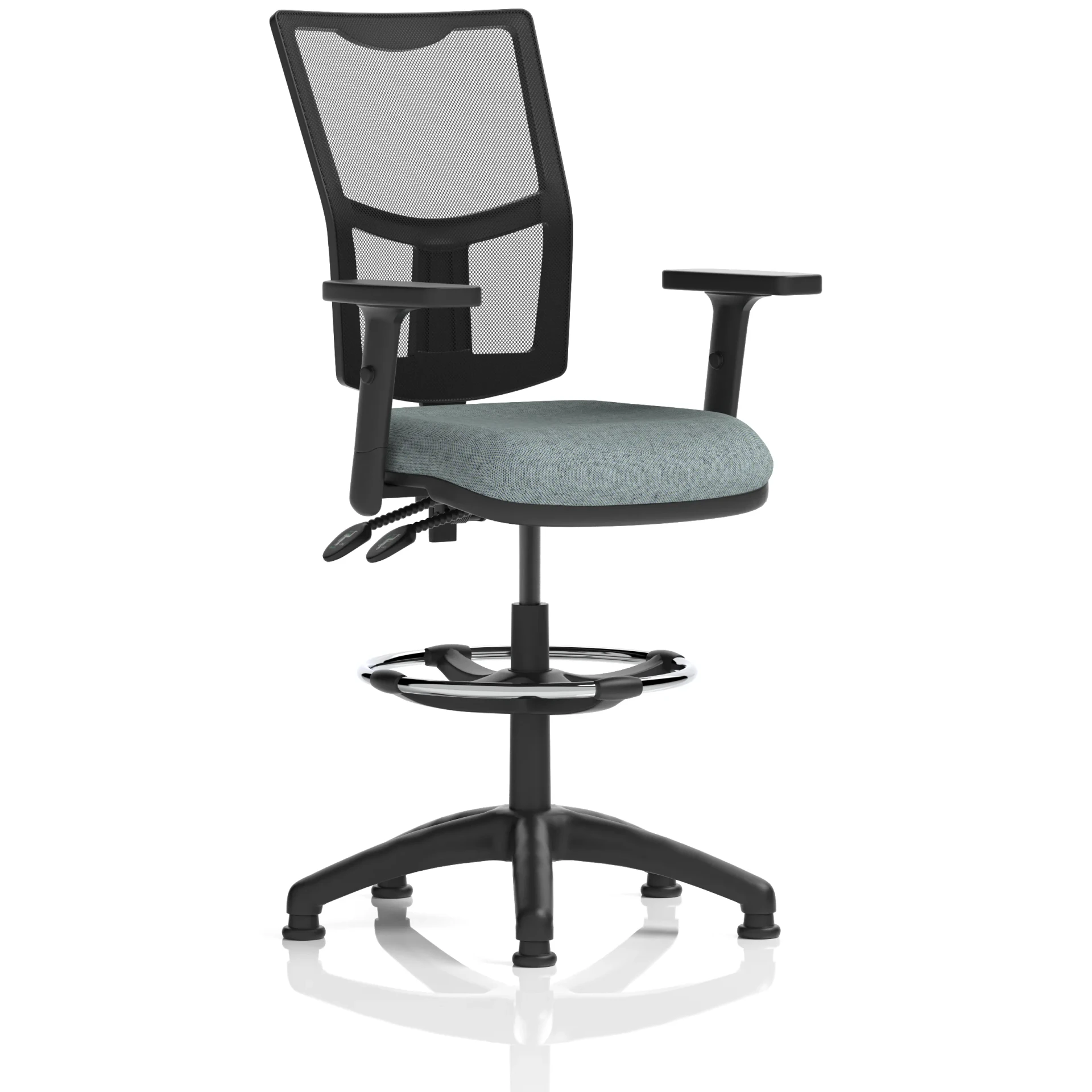 Eclipse Plus Medium Mesh Back Draughtsman Chair with Waterfall Seat