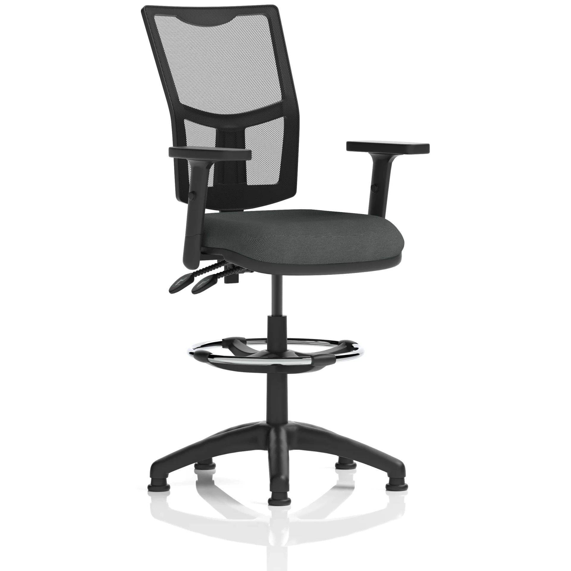 Eclipse Plus Medium Mesh Back Draughtsman Chair with Waterfall Seat