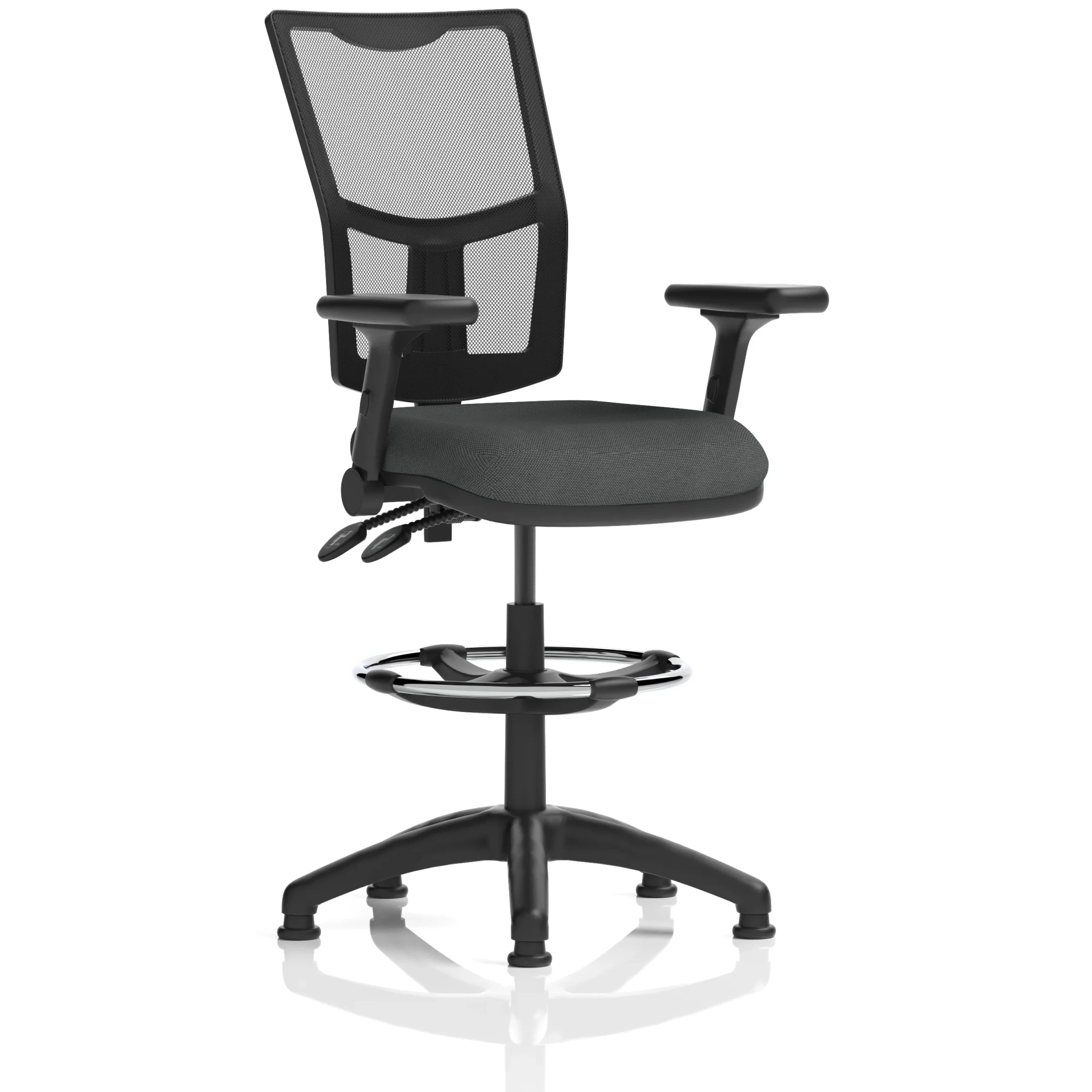 Eclipse Plus Medium Mesh Back Draughtsman Chair with Waterfall Seat