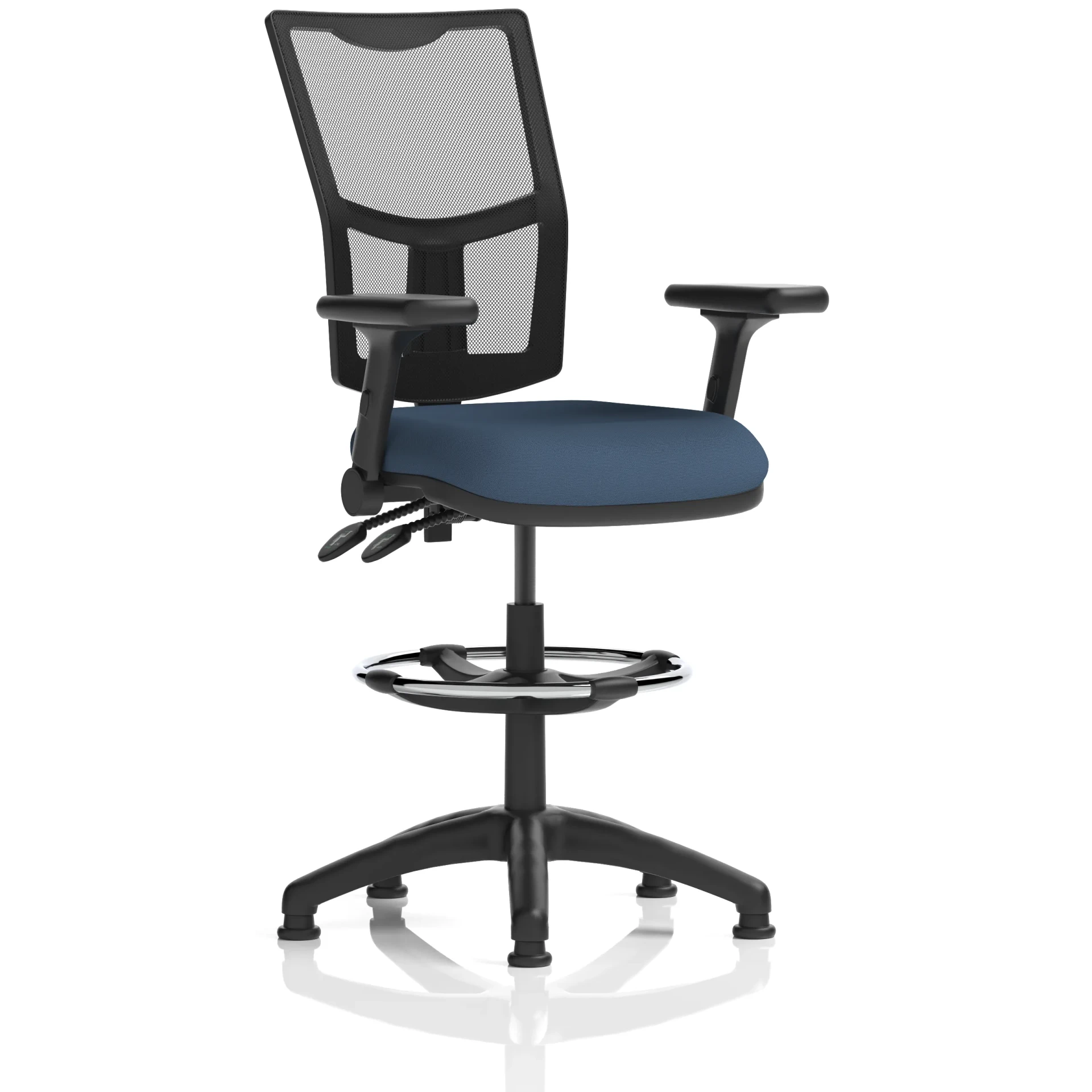 Eclipse Plus Medium Mesh Back Draughtsman Chair with Waterfall Seat