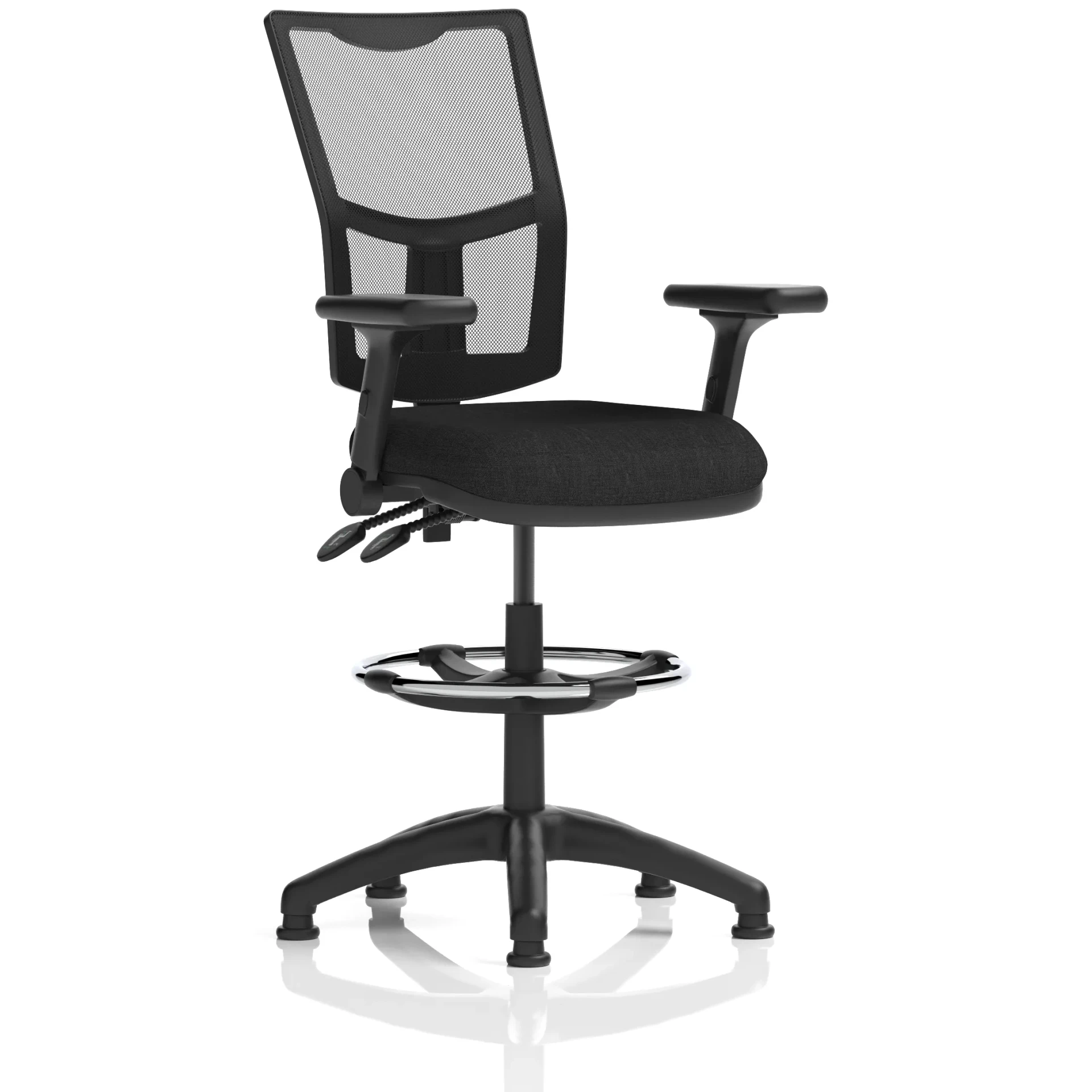 Eclipse Plus Medium Mesh Back Draughtsman Chair with Waterfall Seat