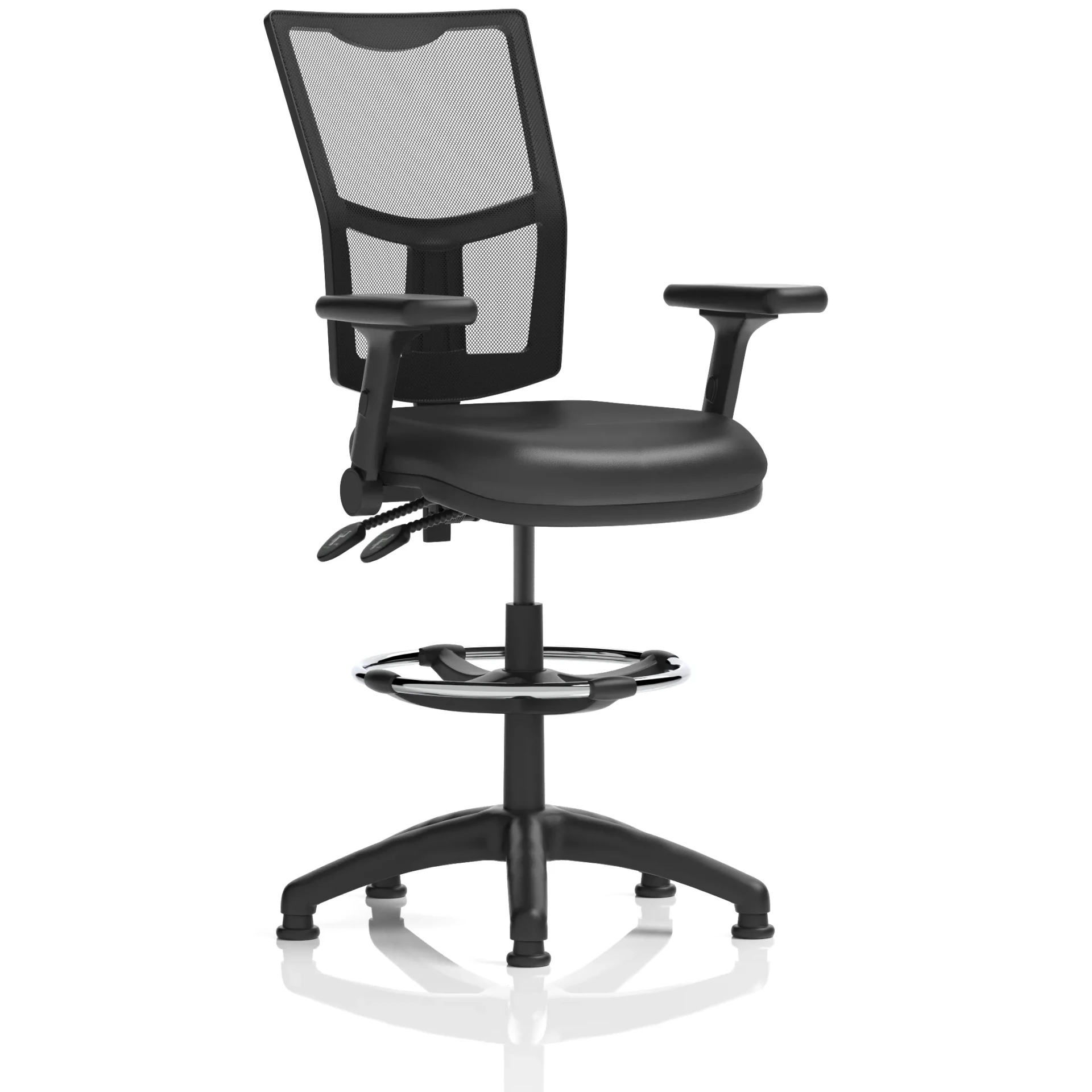 Eclipse Plus Medium Mesh Back Draughtsman Chair with Waterfall Seat