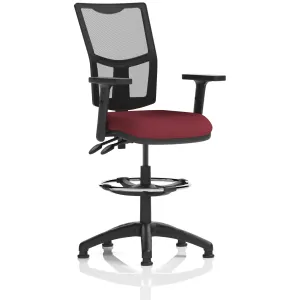 Eclipse Plus Medium Mesh Back Draughtsman Chair with Waterfall Seat