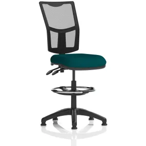 Eclipse Plus Medium Mesh Back Draughtsman Chair with Waterfall Seat