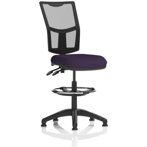 Eclipse Plus Medium Mesh Back Draughtsman Chair with Waterfall Seat
