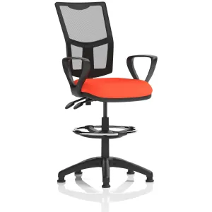 Eclipse Plus Medium Mesh Back Draughtsman Chair with Waterfall Seat