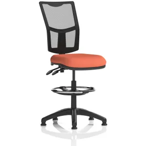 Eclipse Plus Medium Mesh Back Draughtsman Chair with Waterfall Seat