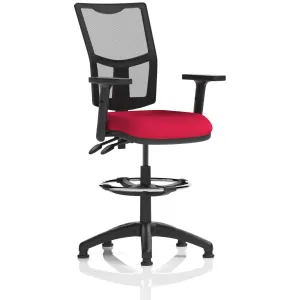 Eclipse Plus Medium Mesh Back Draughtsman Chair with Waterfall Seat