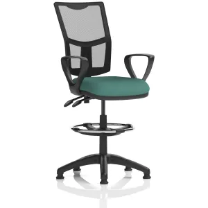 Eclipse Plus Medium Mesh Back Draughtsman Chair with Waterfall Seat