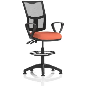 Eclipse Plus Medium Mesh Back Draughtsman Chair with Waterfall Seat