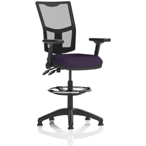 Eclipse Plus Medium Mesh Back Draughtsman Chair with Waterfall Seat