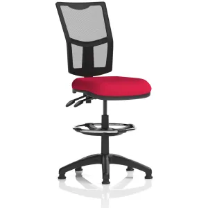 Eclipse Plus Medium Mesh Back Draughtsman Chair with Waterfall Seat
