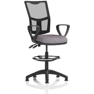 Eclipse Plus Medium Mesh Back Draughtsman Chair with Waterfall Seat