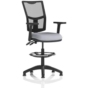 Eclipse Plus Medium Mesh Back Draughtsman Chair with Waterfall Seat