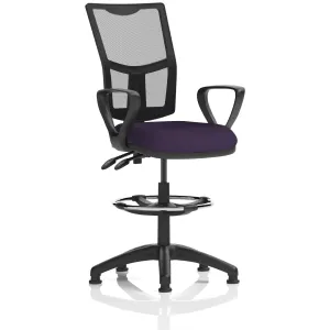 Eclipse Plus Medium Mesh Back Draughtsman Chair with Waterfall Seat