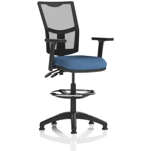 Eclipse Plus Medium Mesh Back Draughtsman Chair with Waterfall Seat