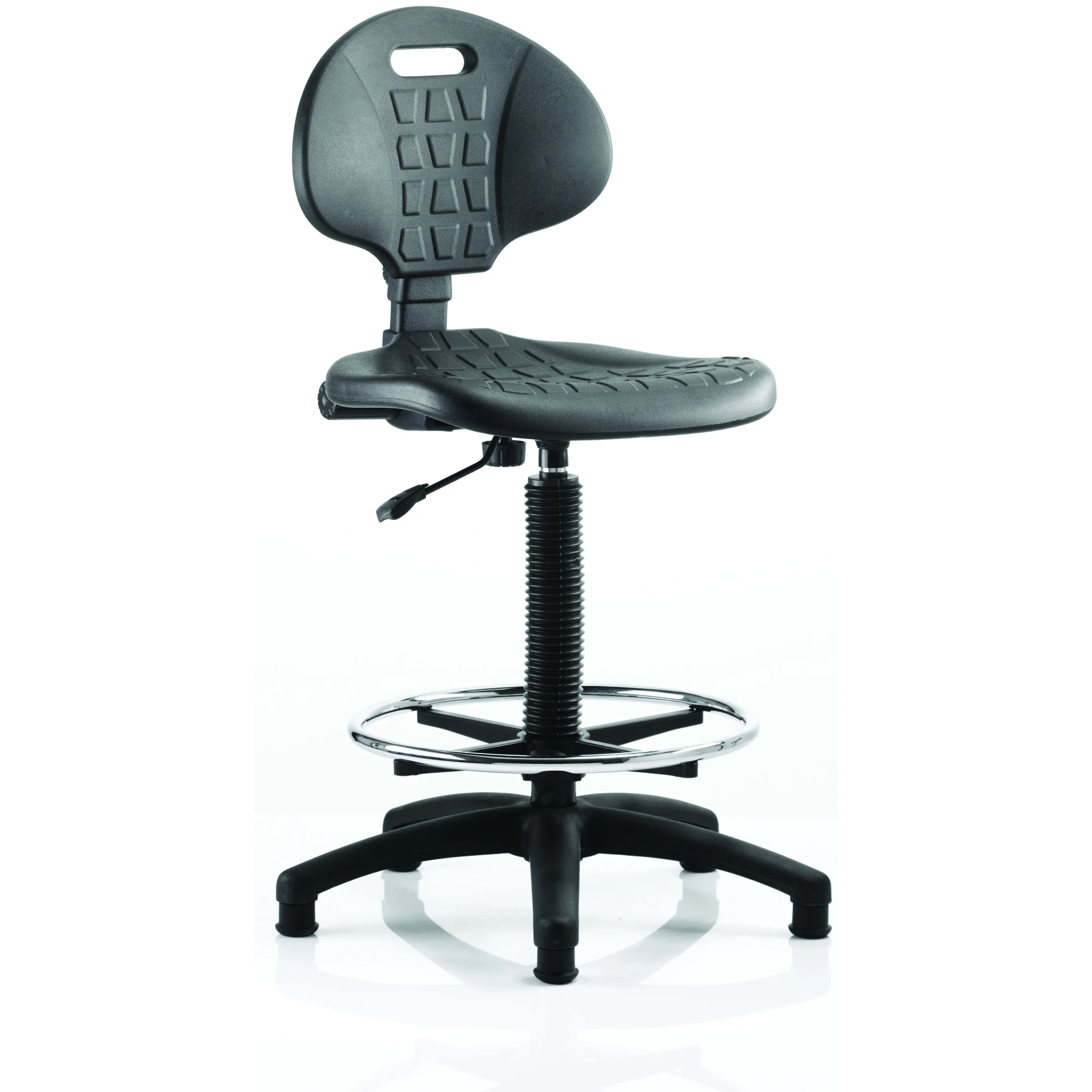 Malaga Polyurethane Medium Back Hi Rise Draughtsman Task Operator Office Chair