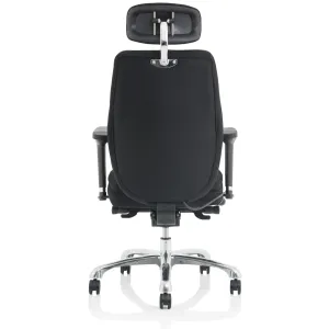 Domino High Back Ergonomic 24 Hour Posture Office Chair with Headrest