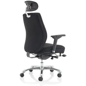 Domino High Back Ergonomic 24 Hour Posture Office Chair with Headrest