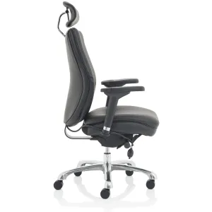 Domino High Back Ergonomic 24 Hour Posture Office Chair with Headrest
