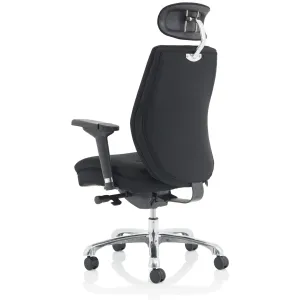 Domino High Back Ergonomic 24 Hour Posture Office Chair with Headrest