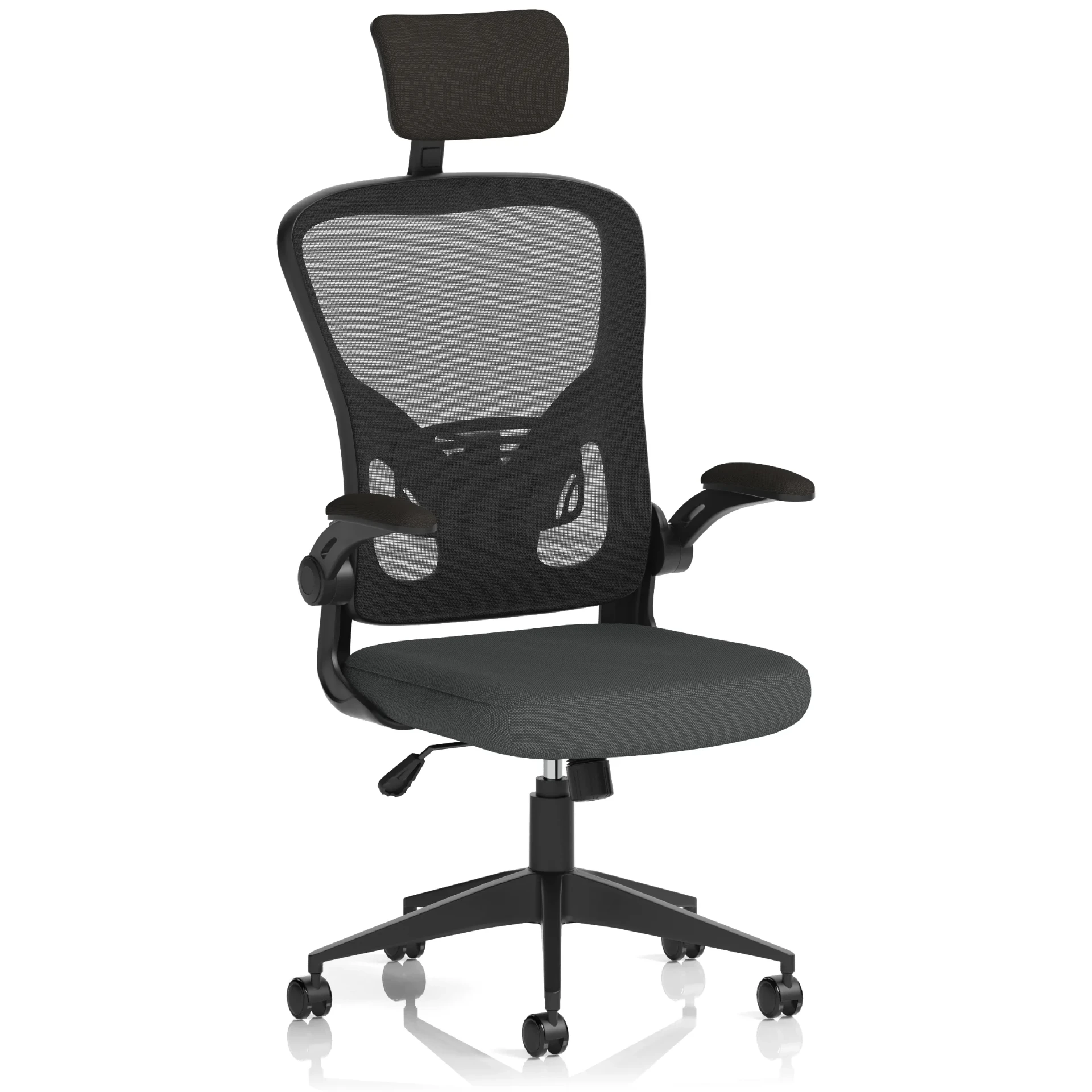 Ace High Back Mesh Executive Office Chair with Folding Arms