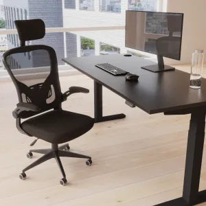Ace Executive Mesh Chair With Folding Arms
