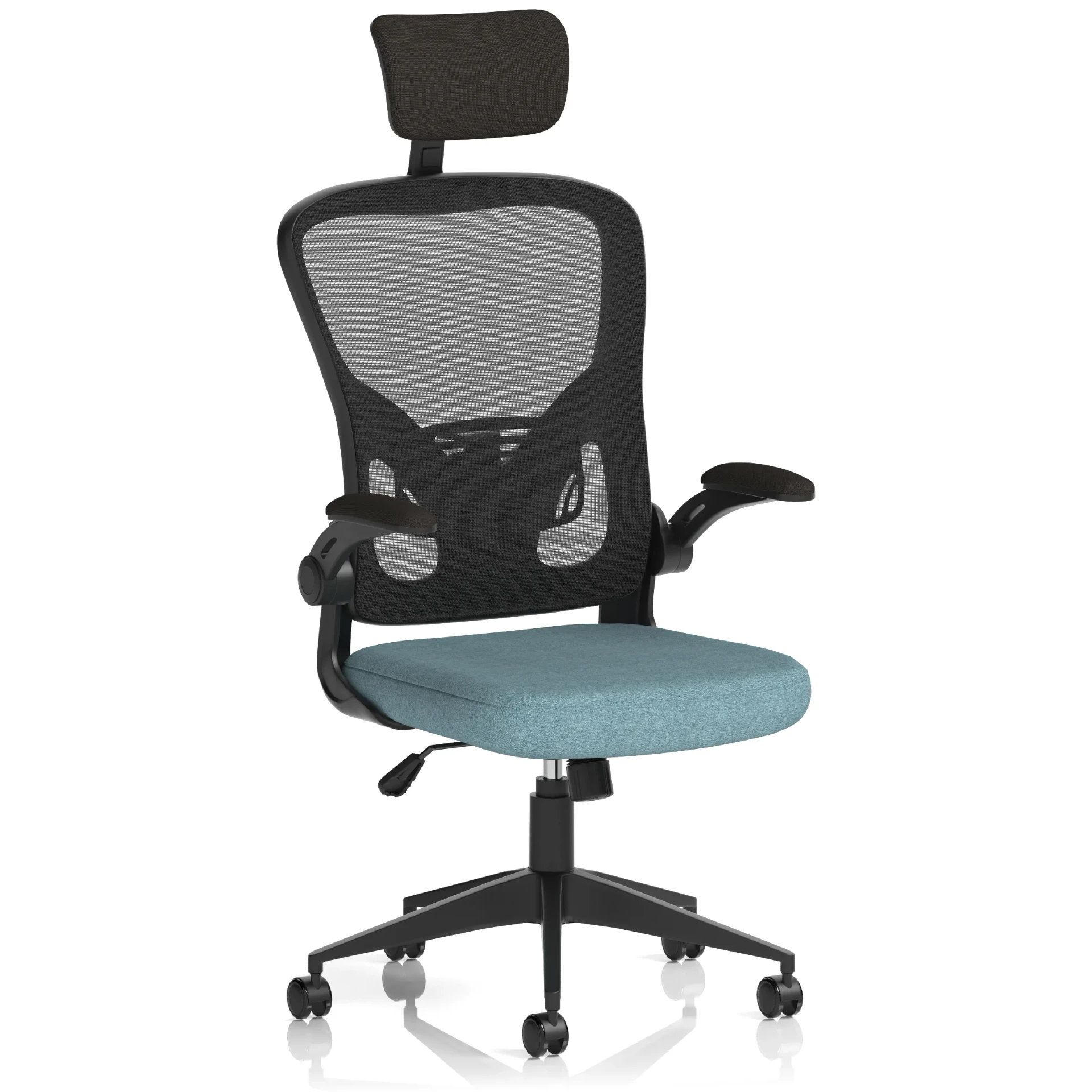 Ace High Back Mesh Executive Office Chair with Folding Arms