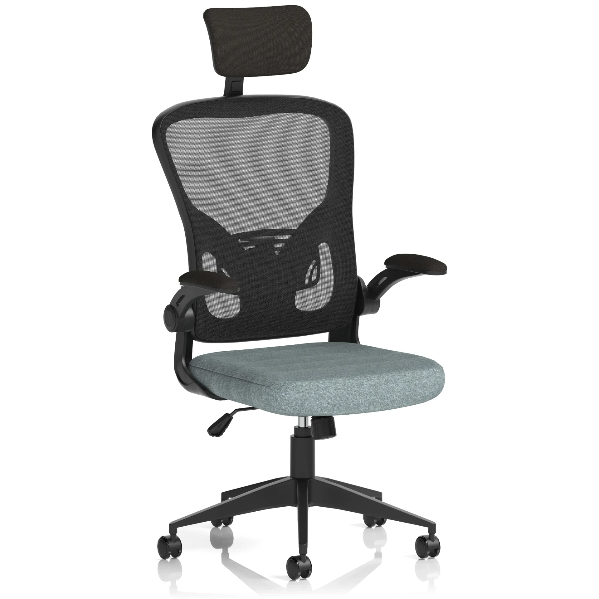 Ace High Back Mesh Executive Office Chair with Folding Arms