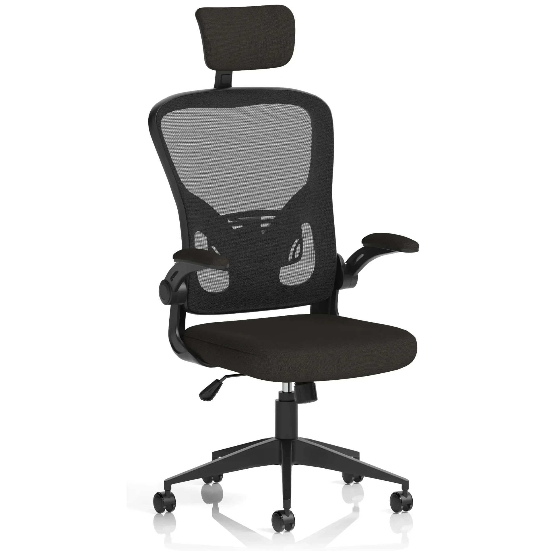 Ace High Back Mesh Executive Office Chair with Folding Arms