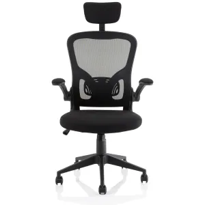Ace High Back Mesh Executive Office Chair with Folding Arms