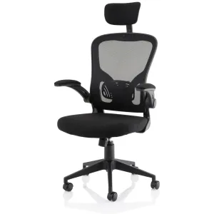 Ace High Back Mesh Executive Office Chair with Folding Arms